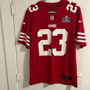 NFL Christian Mcaffrey Super Bowl 2024 jersey